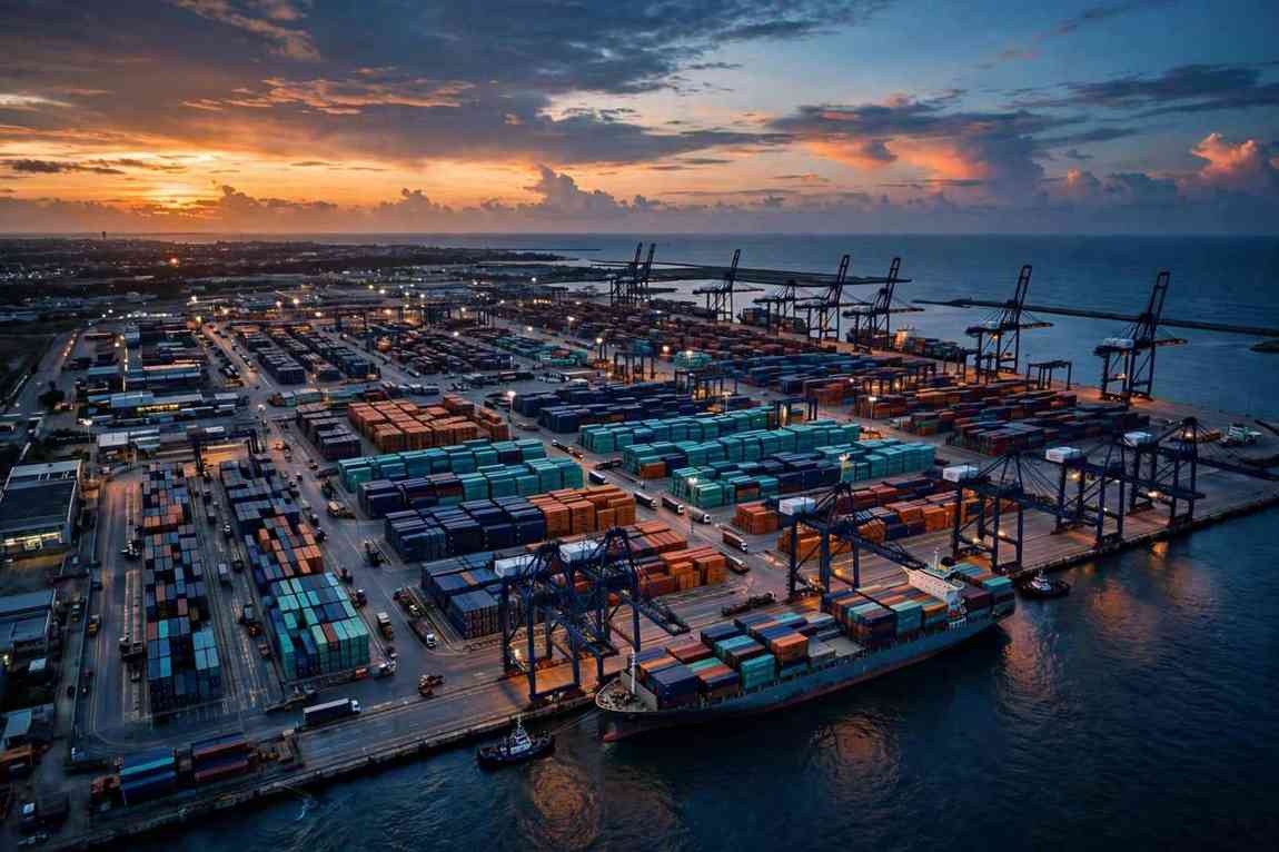 Pelabuhan kontainer tempat Kayaman Cargo beroperasi